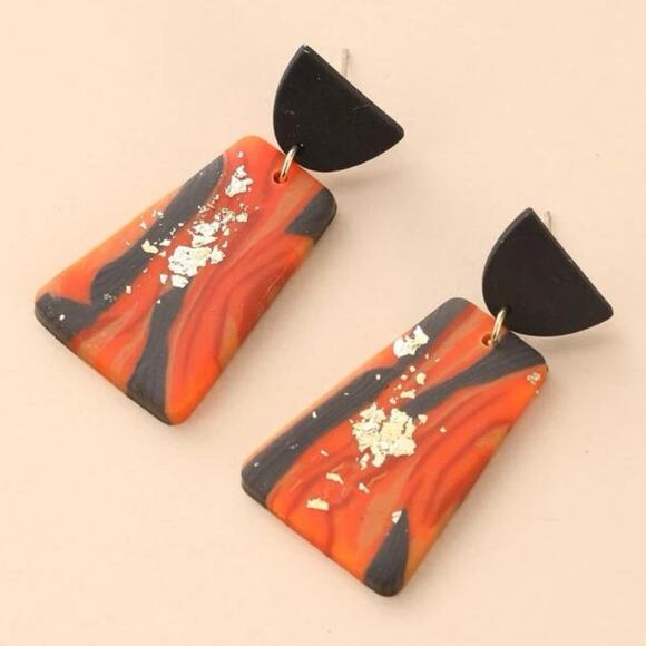 Cincinnati Bengals Tiger Stripes Earrings - Picture 1 of 1
